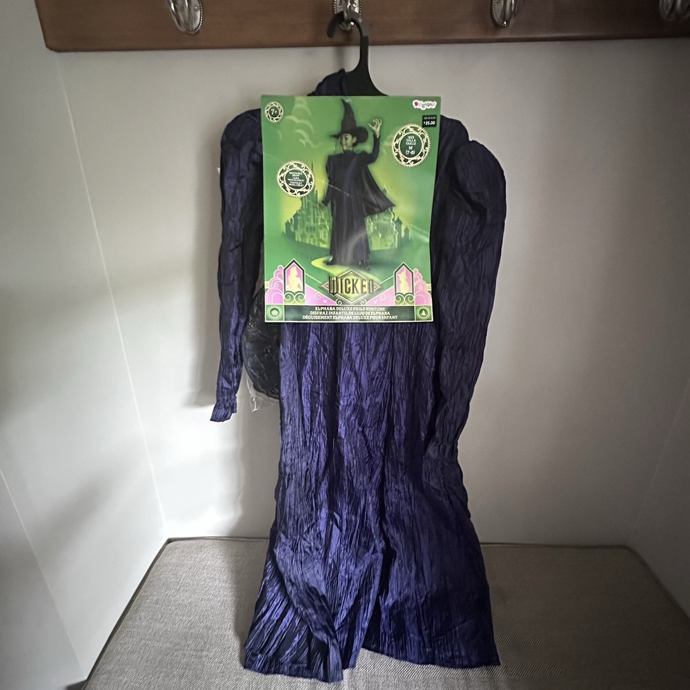 Wicked ELPHABA Deluxe Child Halloween Costume Dress Cape Hat  S 4-6x NWT‎ Witch - Picture 2 of 5